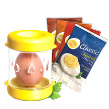 Negg Egg Peeler Yellow and 4  Seasoning Variety