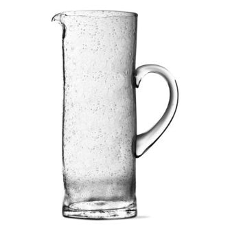Bubble glass tall pitcher