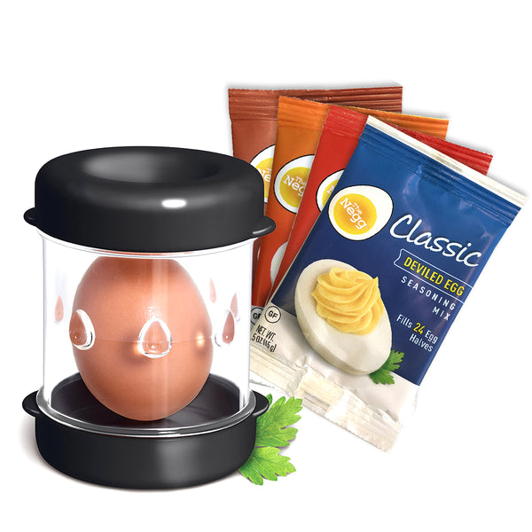 Negg® Egg Peeler and Negg® Deviled Egg Seasoning Bundle– Negg Egg Products