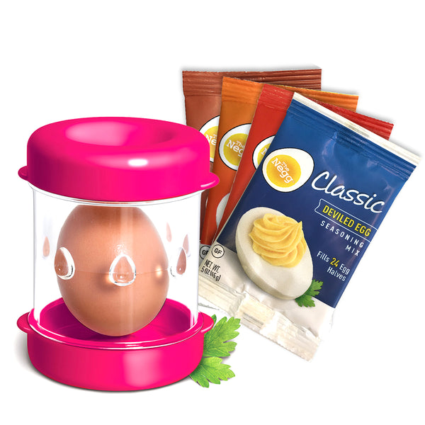 Negg® Egg Peeler and Negg® Deviled Egg Seasoning Bundle– Negg Egg Products