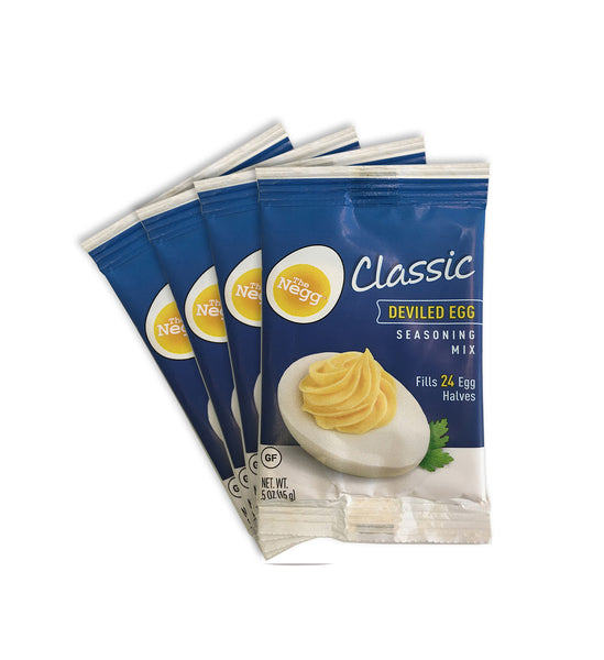 Negg® Seasoning Sampler Pack- CLASSIC, CAJUN, CURRY and SMOKY HAM